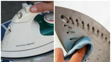 Как почистить утюг от пригоревшей ткани и нагара в домашних условиях Чем очистить утюг от нагара